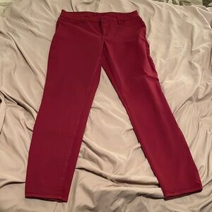 Maurices Size L Red Skinny Leg Pants